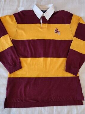 Vtg Pro Player ASU Sun Devils Rugby Shirt Arizona State University Sparky